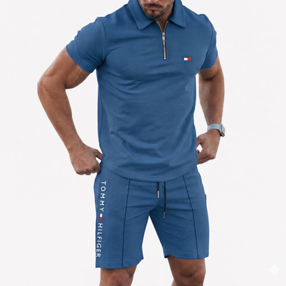 Elegantes Hemd- und Shorts-Set