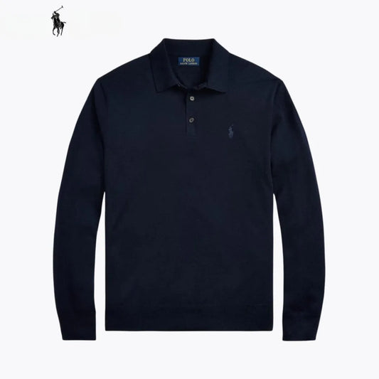 Men’s Premium Wool Polo Sweater