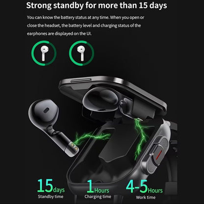 2-in-1 Smartwatch with Built-in Earbuds