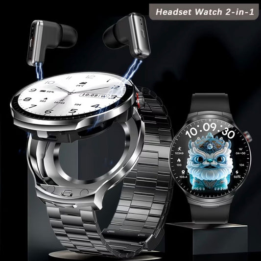 2-in-1 Smart Watch with Integrated TWS Earbuds