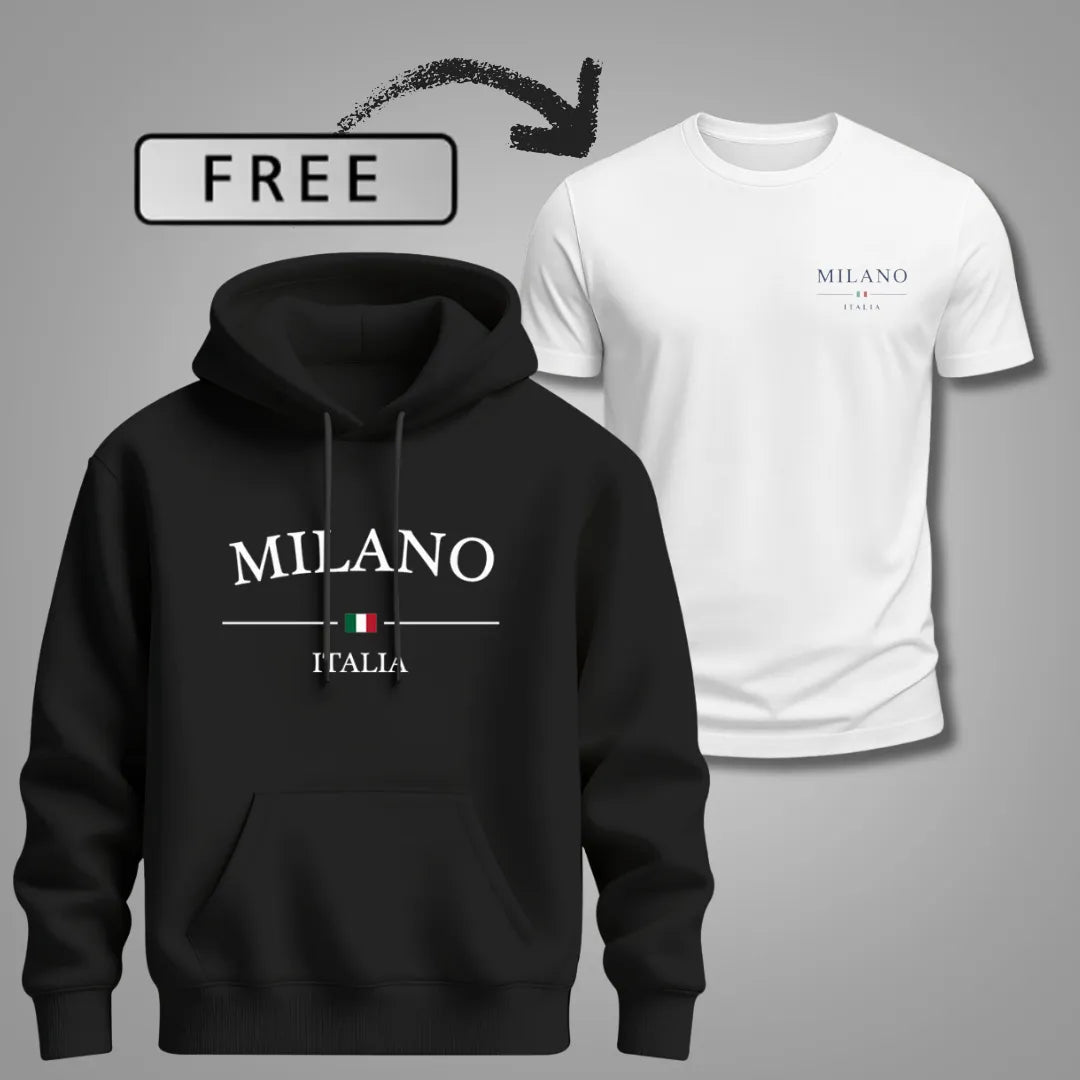 Men’s Milano Comfort Hoodie + FREE T-Shirt 🎁